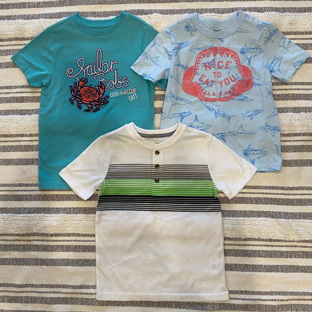Boy’s size 5 shirts. 3 shirts. Perfect condition! Never/barely worn!